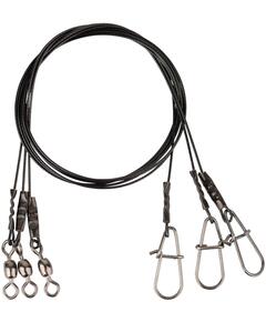 Поводки SAVAGE GEAR Black7 Trace 50cm 0.60mm 25kg Ball bearing Swivel