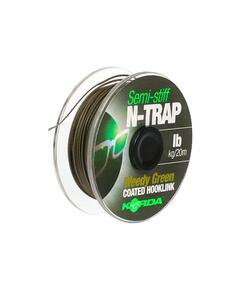Поводковый материал KORDA N-Trap Semi-stiff 30lb Weedy Green