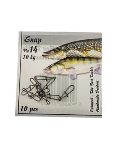 Застежка Spinwal Snap size 14 10kg 10pcs