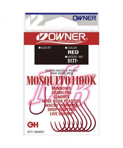 Крючок OWNER Mosquito Hook red №1 8шт