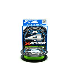 Шнур YGK X-Braid Braid Cord X4 150m Chartreuse #0.4, 0.104мм, 8lb, 3.6кг