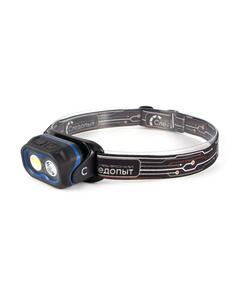 Фонарь налобный "СИБИРСКИЙ СЛЕДОПЫТ-NARVI", 1 LED+1 СОВ, аккум. 220В/50/
