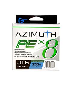 Шнур F-FISHING Azimuth PE X8 150м Dark Green 0,12мм 4,5кг/10lb