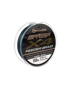 Шнур F-FISHING Impresa Braid PE X4 Feeder 150м Dark Grey 0,19мм 10кг/22lb