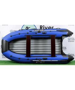 Надувная лодка RiverBoats RB 390 НДНД (черно-синий)