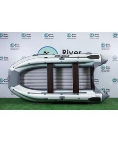 Надувная лодка RiverBoats RB 410 НДНД Фальшборт (серо-белый)