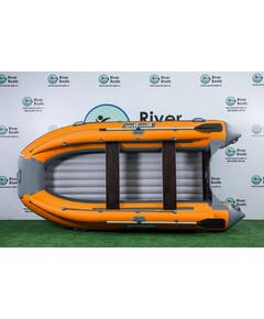Надувная лодка RiverBoats RB 430 НДНД Фальшборт (серо-оранжевый)
