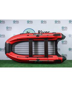 Надувная лодка RiverBoats RB 410 НДНД Фальшборт (черно-красный)