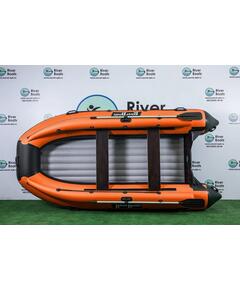 Надувная лодка RiverBoats RB 410 НДНД Фальшборт (черно-оранжевый)