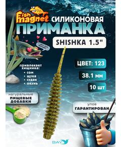 Силиконовая приманка Fish Magnet SHISHKA 1.5 размер 38.1 мм , цвет 123