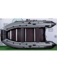Надувная лодка RiverBoats RB 390 Киль (черно-серый)