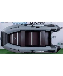 Надувная лодка RiverBoats RB 350 Киль (черно-серый)
