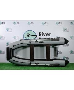 Надувная лодка РИБ RiverBoats RB 380 (черно-серый)