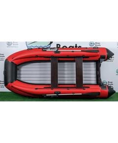 Надувная лодка RiverBoats RB 370 НДНД Фальшборт (черно-красный)
