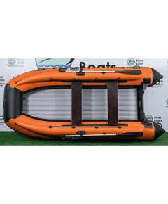 Надувная лодка RiverBoats RB 370 НДНД Фальшборт (черно-оранжевый)