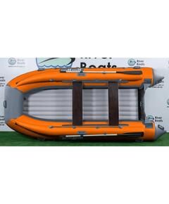 Надувная лодка RiverBoats RB 370 НДНД Фальшборт (серо-оранжевый)