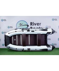 Надувная лодка RiverBoats RB 370 Киль (черно-белый)