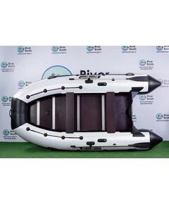 Надувная лодка RiverBoats RB 390 Киль (черно-белый)
