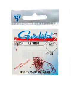 Крючки GAMAKATSU LS-1010R (RED) size 012, 25st