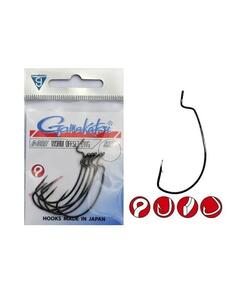 Крючки GAMAKATSU HOOK WORM OFFSET EWG SL NS 6/0