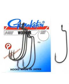 Крючки GAMAKATSU WORM 34 /0 (SPR) (BLACK) size 006, 5st