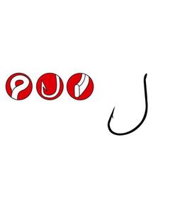 Крючки GAMAKATSU WORM 39 (SPR) (BLACK) size 001, 10st