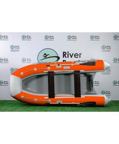 Надувная лодка РИБ RiverBoats RB 380 (бело-оранжевый)