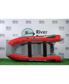 Надувная лодка РИБ RiverBoats RB 380 (серо-красный)
