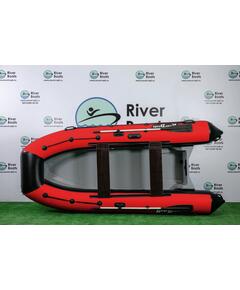 Надувная лодка РИБ RiverBoats RB 380 (черно-красный)