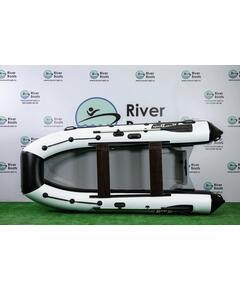 Надувная лодка РИБ RiverBoats RB 380 (черно-белый)