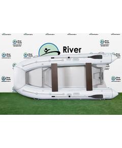 Надувная лодка РИБ RiverBoats RB  400 Встроенный рундук (белый)