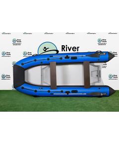 Надувная лодка РИБ RiverBoats RB  400 Встроенный рундук (черно-синий)