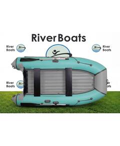 Надувная лодка RiverBoats RB 350 НДНД (серо-тиффани)