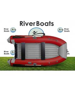 Надувная лодка RiverBoats RB 330 НДНД (серо-красный)