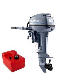 Лодочный мотор 2T Seanovo SN 9.9 FHS + чехол в подарок, в комплекте с выносным баком 12л