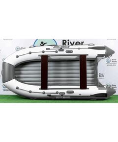 Надувная лодка RiverBoats RB 410 НДНД (серо-белый)