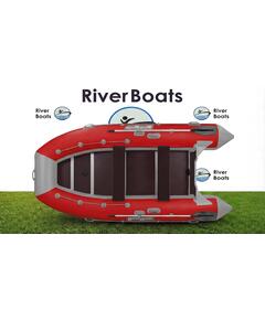 Надувная лодка RiverBoats RB 410 Киль (серо-красный)