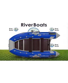 Надувная лодка RiverBoats RB 410 Киль (серо-синий)