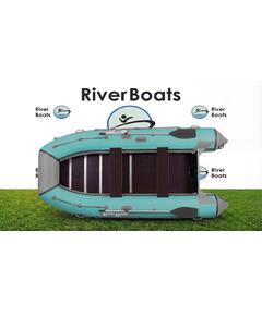 Надувная лодка RiverBoats RB 370 Киль (серо-тиффани)
