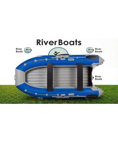 Надувная лодка RiverBoats RB 430 НДНД (серо-синий)