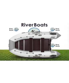 Надувная лодка RiverBoats RB 430 Киль (серо-белый)
