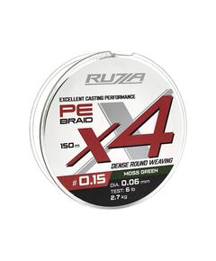 Шнур RUZZA X4 150м Moss Green 0,06мм 2,7кг/6lb
