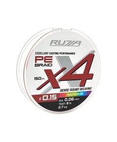 Шнур RUZZA X4 150м Multicolor 0,06мм 2,7кг/6lb