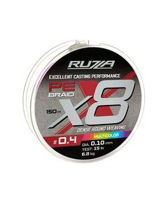 Шнур RUZZA X8 150м Multicolor 0,10мм 6,8кг/15lb
