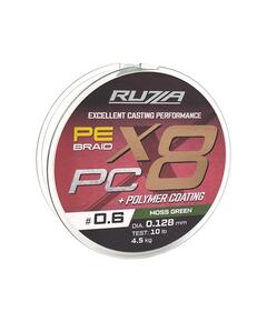 Шнур RUZZA X8 PC 150м Moss Green 0,128мм 4,5кг/10lb