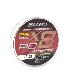 Шнур RUZZA X8 PC 150м Moss Green 0,165мм 7,3кг/16lb
