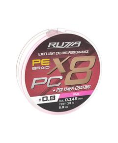 Шнур RUZZA X8 PC 150м Pink 0,148мм 5,9кг/13lb