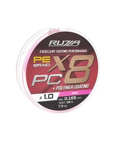 Шнур RUZZA X8 PC 150м Pink 0,165мм 7,3кг/16lb