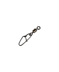 Застежка с вертлюгом RUZZA Rolling Swivel w/Hooked Snap Black №6  