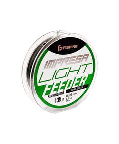 Леска F-FISHING Impresa Light Feeder Dark Green 135м 0,25мм 6,5кг 14lb